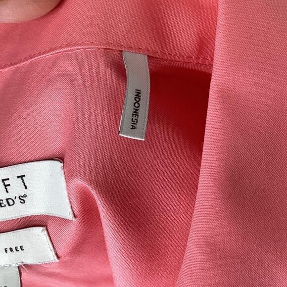 FOXCROFT for APPLESEEDS Top Women 16 Pink Wrinkle Free Blend Long Sleeve - Picture 8 of 8